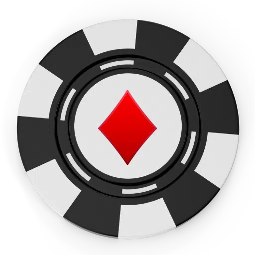 Black & White Casino Chip